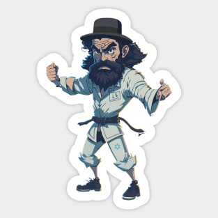 Jew Jitsu - Hilarious Jiu Jitsu Pun Martial Arts Sticker